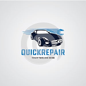 Quick Repair Car Logo Design Template