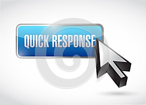 quick response button illustration design