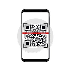 Quick Response Code, QR code for smartphone â€“ for stock