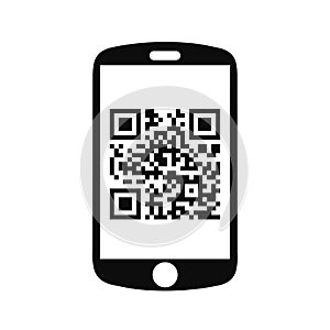 Quick Response Code, QR code for smartphone â€“ vector