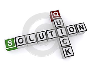 Quick solution crosswords