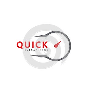 Quick Time logo vector template