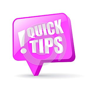 Quick tips pin icon