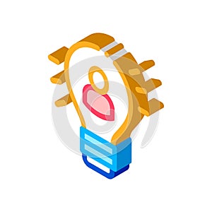 Quick Wits Human Talent isometric icon vector illustration
