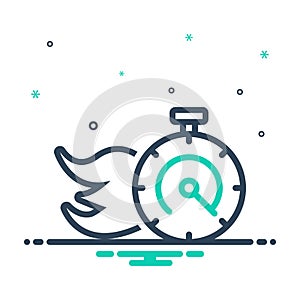 Mix icon for Quickly, before long and soon photo