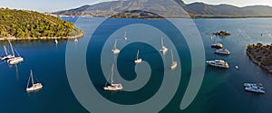 Quiet bay at Poros island, Greece