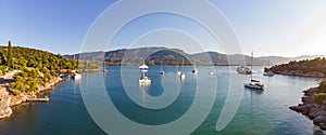 Quiet bay at Poros island, Greece