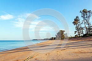 A quiet beach in the early morning