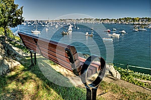 Quiet Bench Overlooking the Harbor