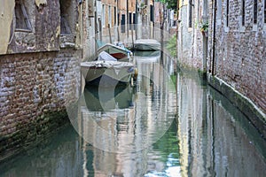 Quiet and calm Venetian canal still life