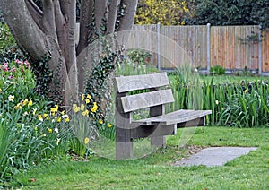 Quiet contemplation bench