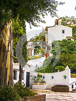 Quiet Corner of Mijas in the Alpujarra Mountains above the costa del Sol