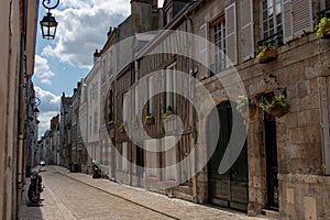 Quiet Historic street in OrlÃÂ©ans, France photo