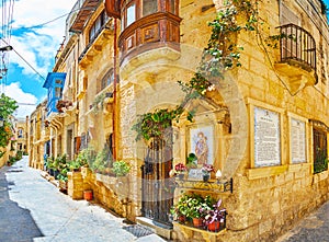 The cozy streets of Rabat, Malta photo