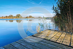 Quiet lake on a calm morning