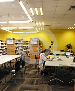A quiet libraryin singapore