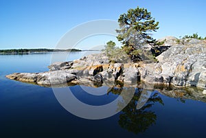 A quiet morning in the archipelago of stockholm photo