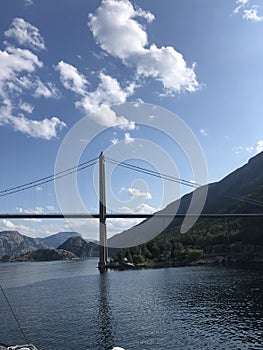 A quiet morning in  at Lysefjorden, Norway