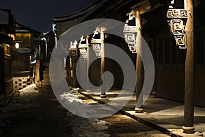 Quiet night in an ancient town