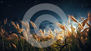 On a quiet night in the countryside