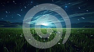 On a quiet night in the countryside