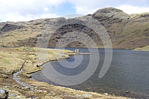 Quiet and peaceful lake in Lake District, Cumbria, UK