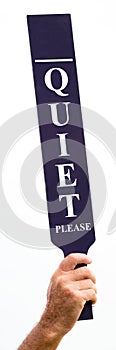 Quiet Please sign