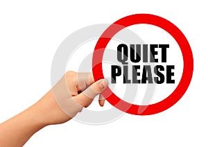 Quiet please sign