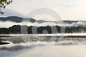 Quiet reflecton spot on New Hampshire pond