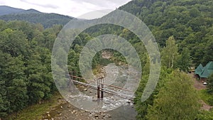 Quiet river among the mountain forest