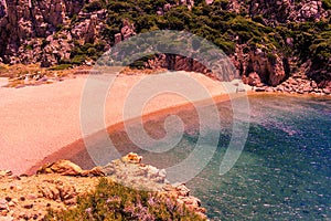Quiet Sardinian beach