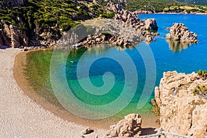 Quiet Sardinian beach
