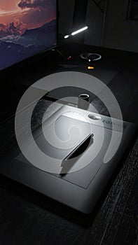 Digital Artists Workspace at Night