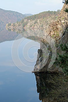 Quiet spring morning at vltava river
