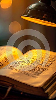 Studying Ancient Text by Lamplight