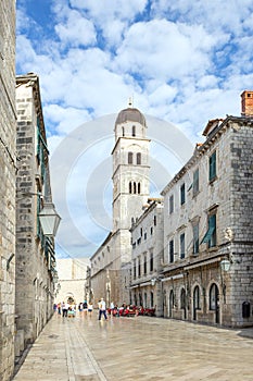 Quiet Stradun in Dubrovnik photo