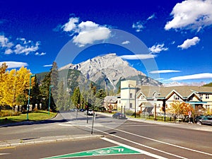 Quiet street in Banff