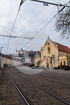 Klidná ulice v Bratislavě