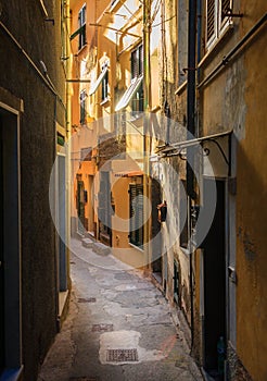 Quiet street in Vernazza