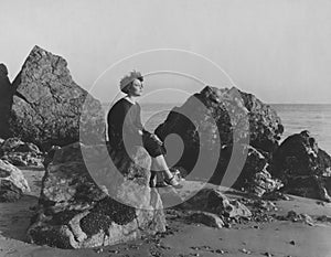 Quiet time at the seashore