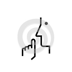 Quiet Zone line icon