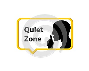 Quiet Zone speech bubble