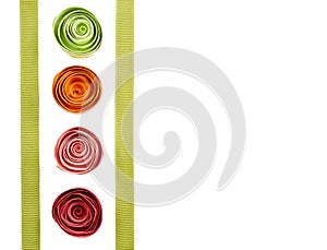 Quilled springtime flowers