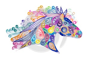 Quilling horse head