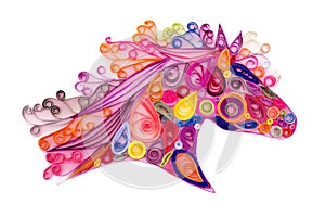 Quilling horse head