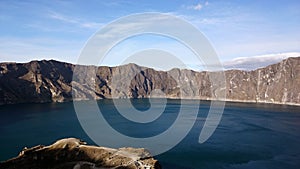 Quilotoa Lake in Ecuador