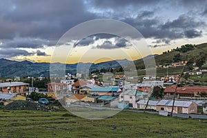 Quilotoa Town, Latacunga, Ecuador photo