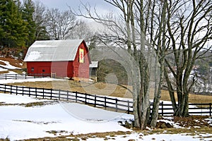 Quilt Barn in Winter