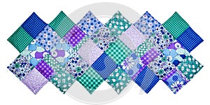Quilt with diagonal square