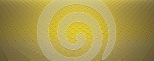 Quilted fabric surface. Yellow velvet and orange velvet. Option 2
